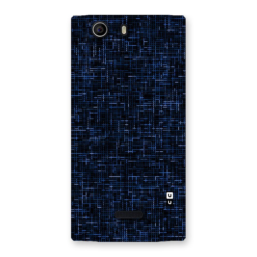 Criss Cross Blue Pattern Back Case for Canvas Nitro 2 E311