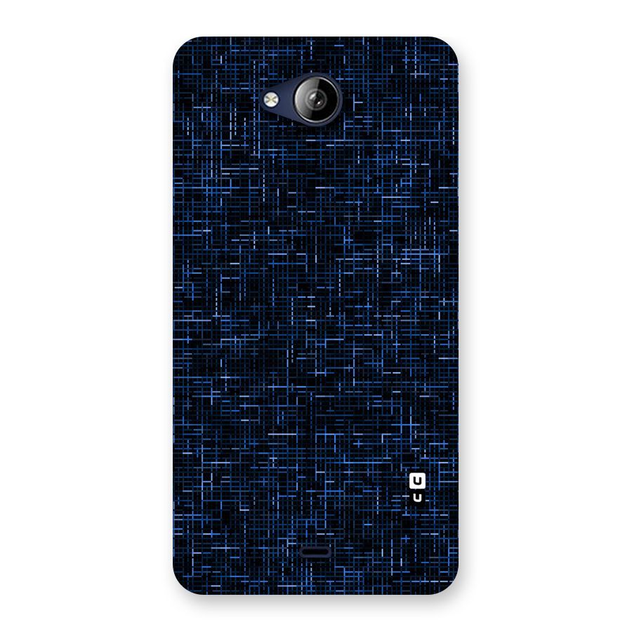 Criss Cross Blue Pattern Back Case for Canvas Play Q355
