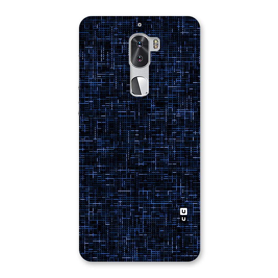 Criss Cross Blue Pattern Back Case for Coolpad Cool 1