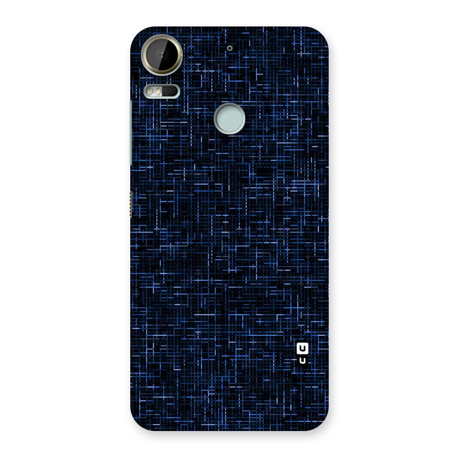 Criss Cross Blue Pattern Back Case for Desire 10 Pro