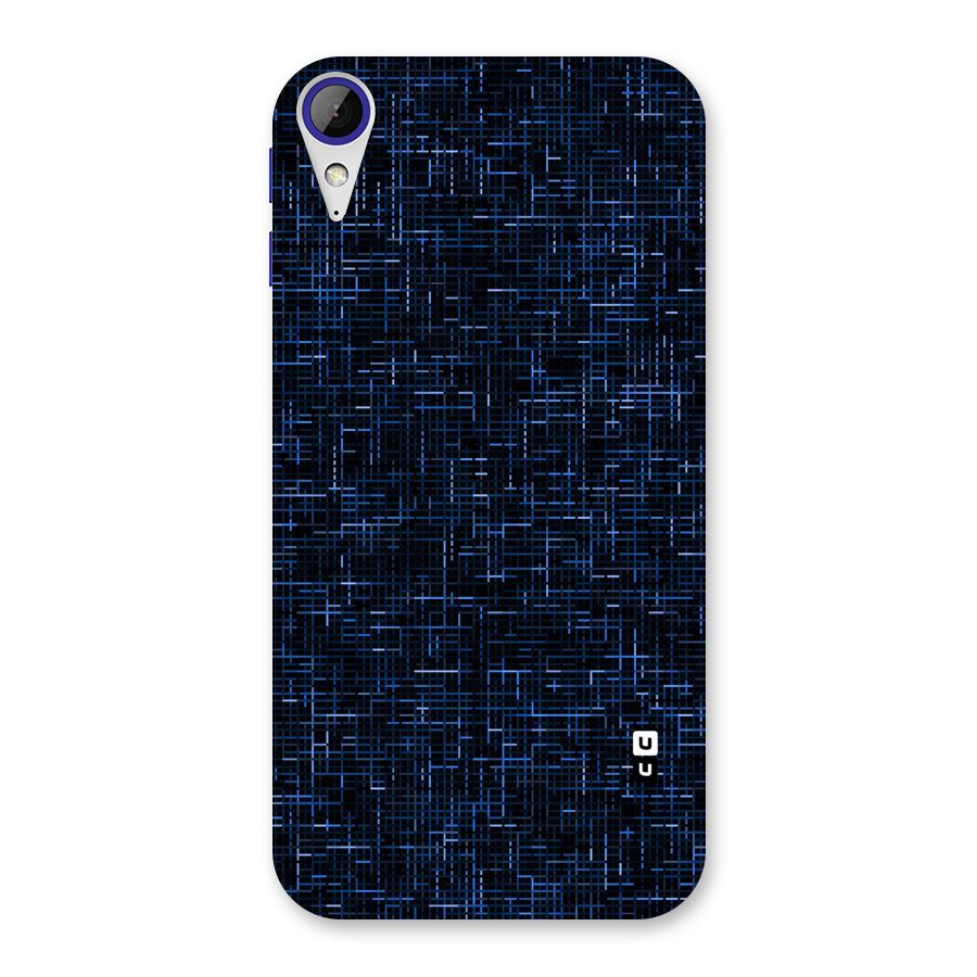 Criss Cross Blue Pattern Back Case for Desire 830