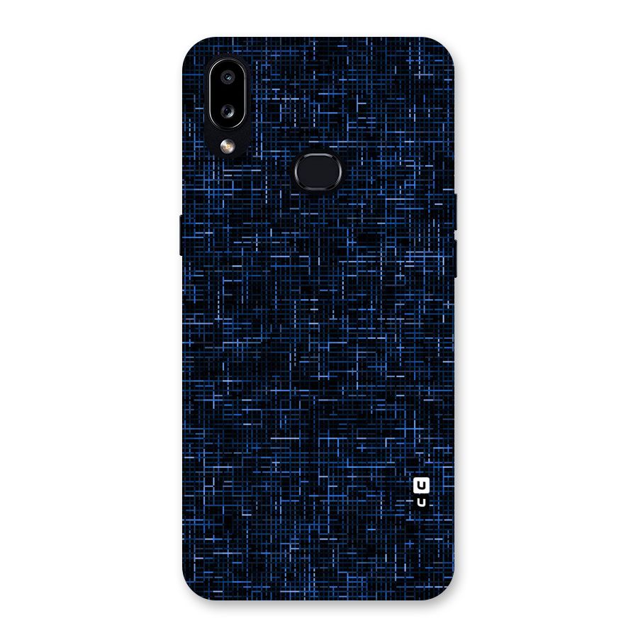 Criss Cross Blue Pattern Back Case for Galaxy A10s
