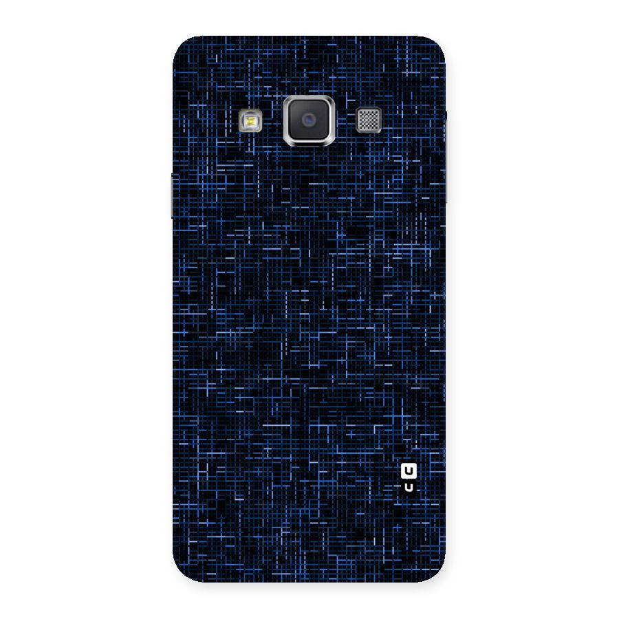 Criss Cross Blue Pattern Back Case for Galaxy A3