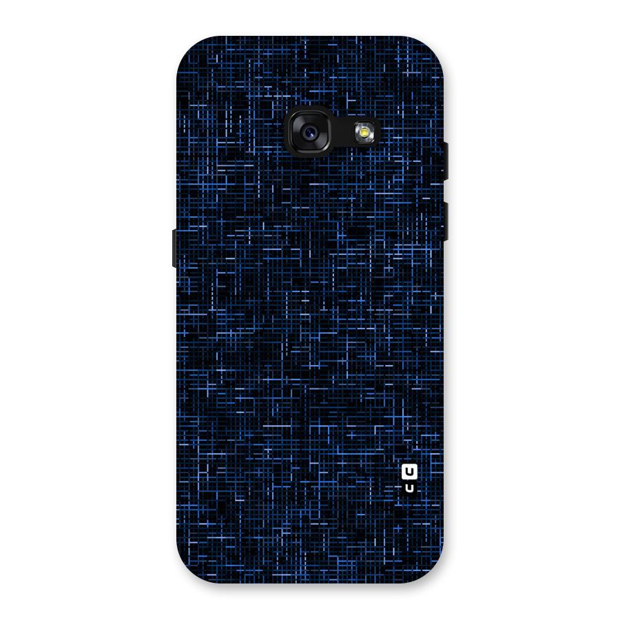 Criss Cross Blue Pattern Back Case for Galaxy A3 (2017)