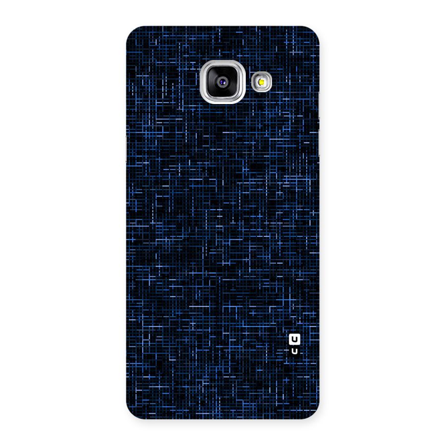 Criss Cross Blue Pattern Back Case for Galaxy A5 2016