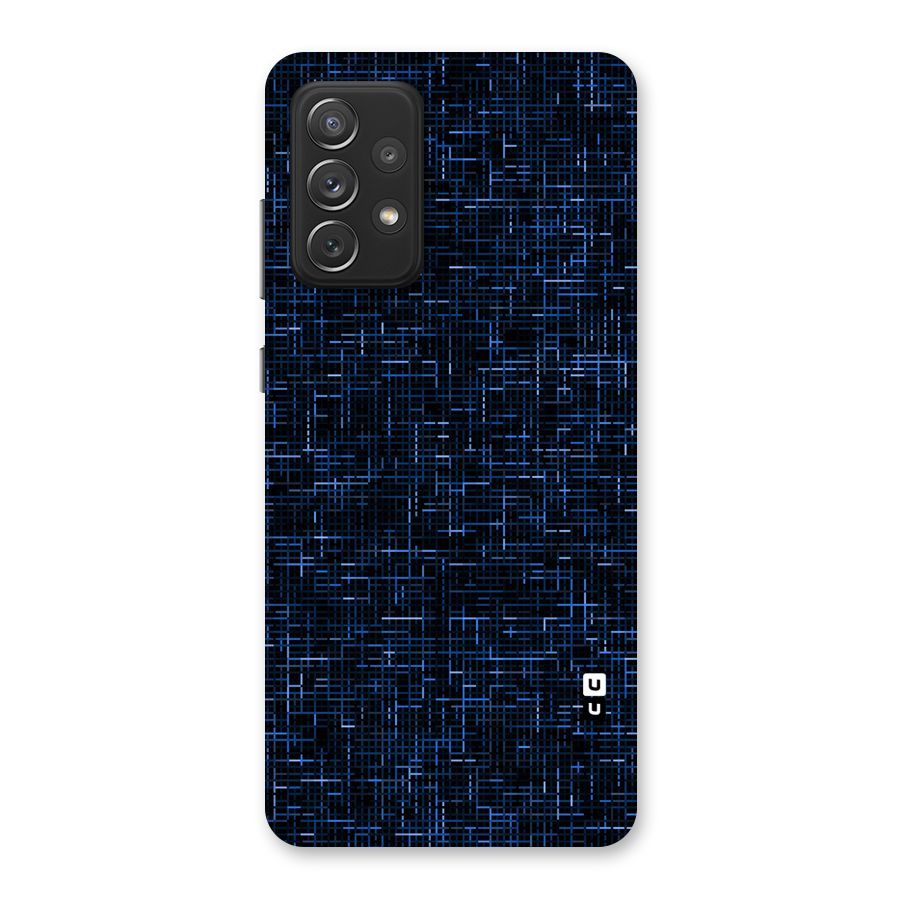 Criss Cross Blue Pattern Back Case for Galaxy A72