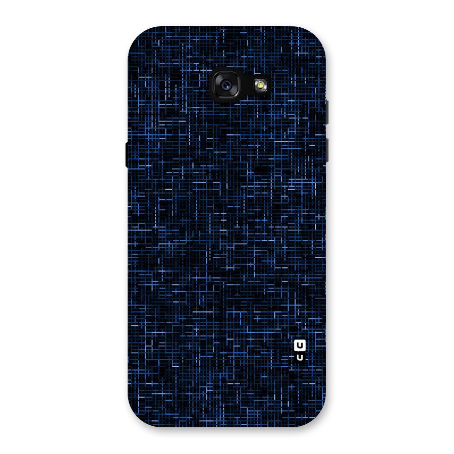Criss Cross Blue Pattern Back Case for Galaxy A7 (2017)