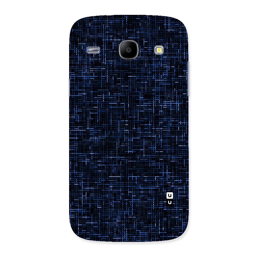 Criss Cross Blue Pattern Back Case for Galaxy Core