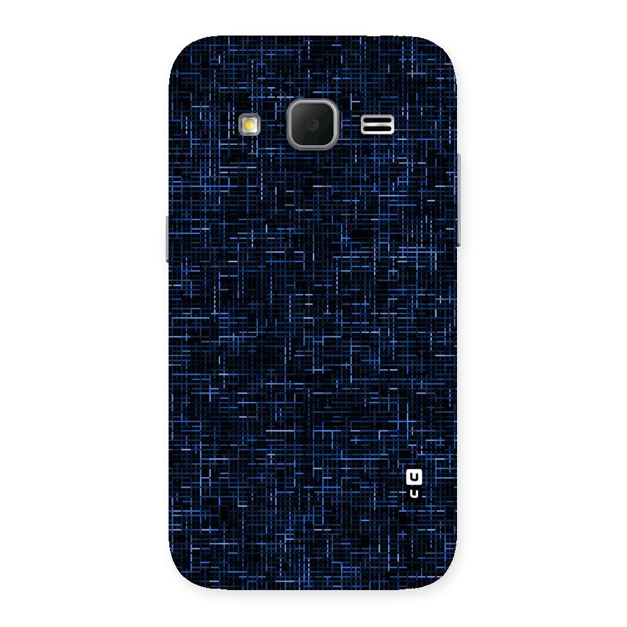 Criss Cross Blue Pattern Back Case for Galaxy Core Prime