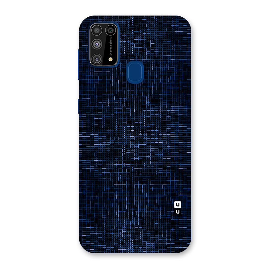 Criss Cross Blue Pattern Back Case for Galaxy F41