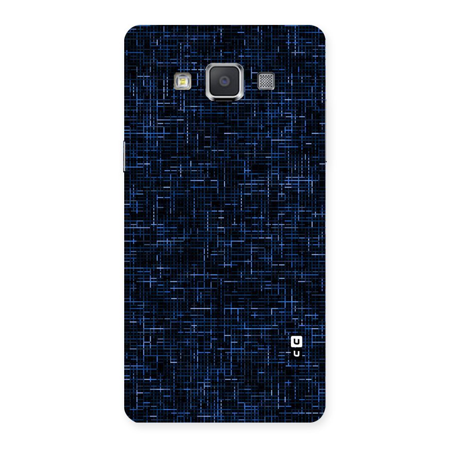 Criss Cross Blue Pattern Back Case for Galaxy Grand Max