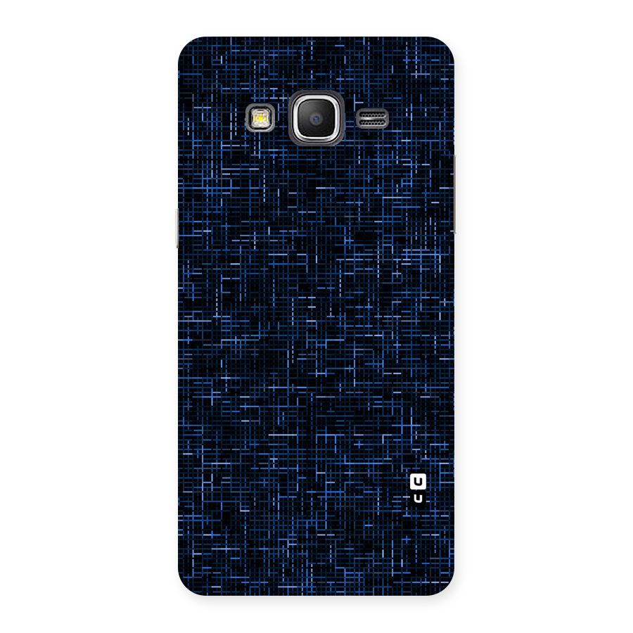 Criss Cross Blue Pattern Back Case for Galaxy Grand Prime