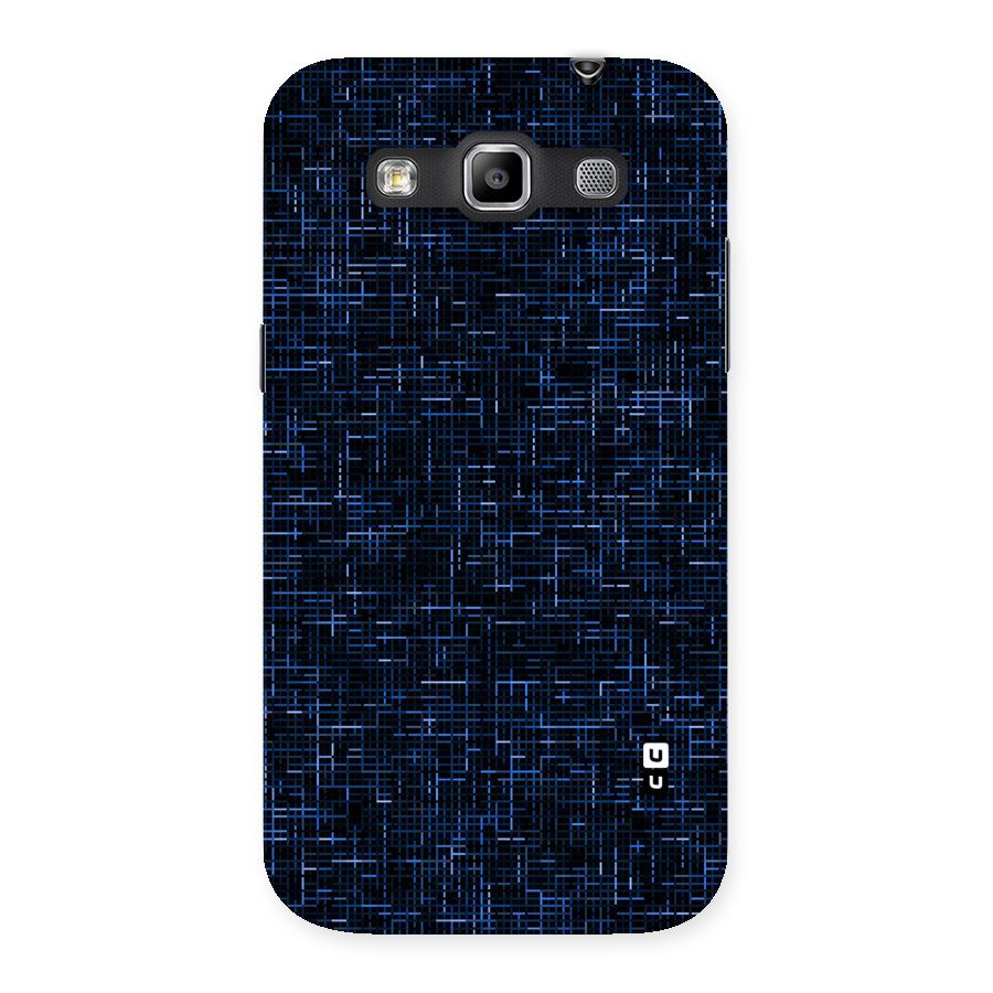 Criss Cross Blue Pattern Back Case for Galaxy Grand Quattro