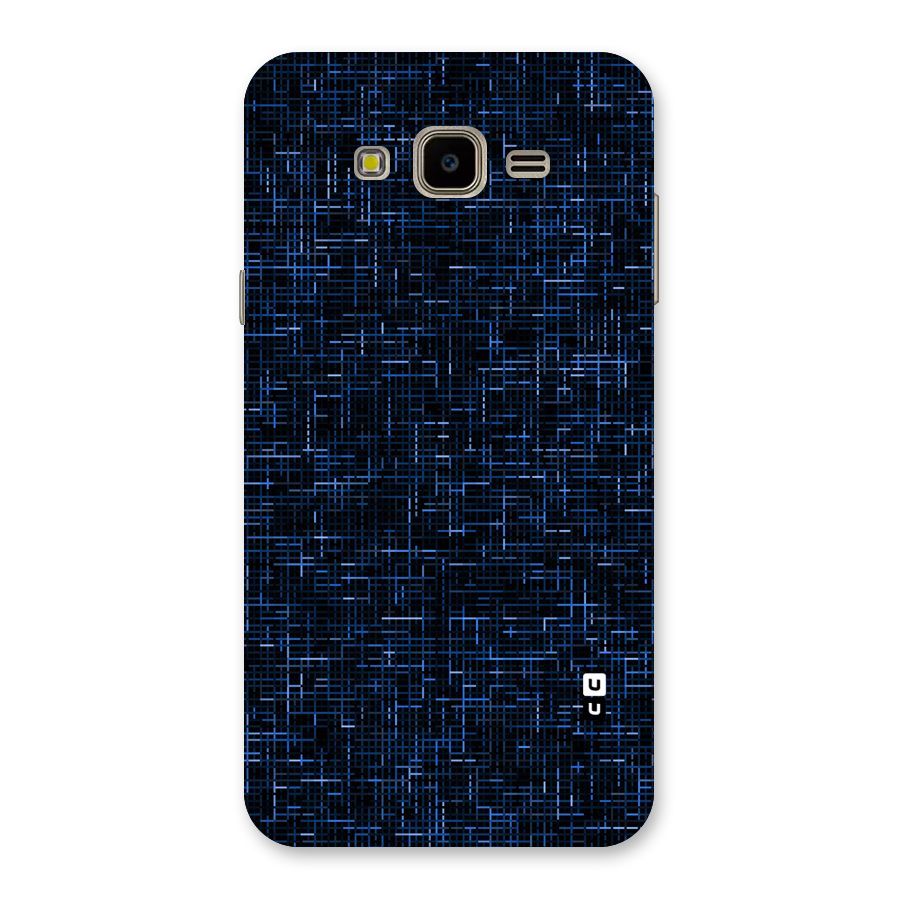 Criss Cross Blue Pattern Back Case for Galaxy J7 Nxt