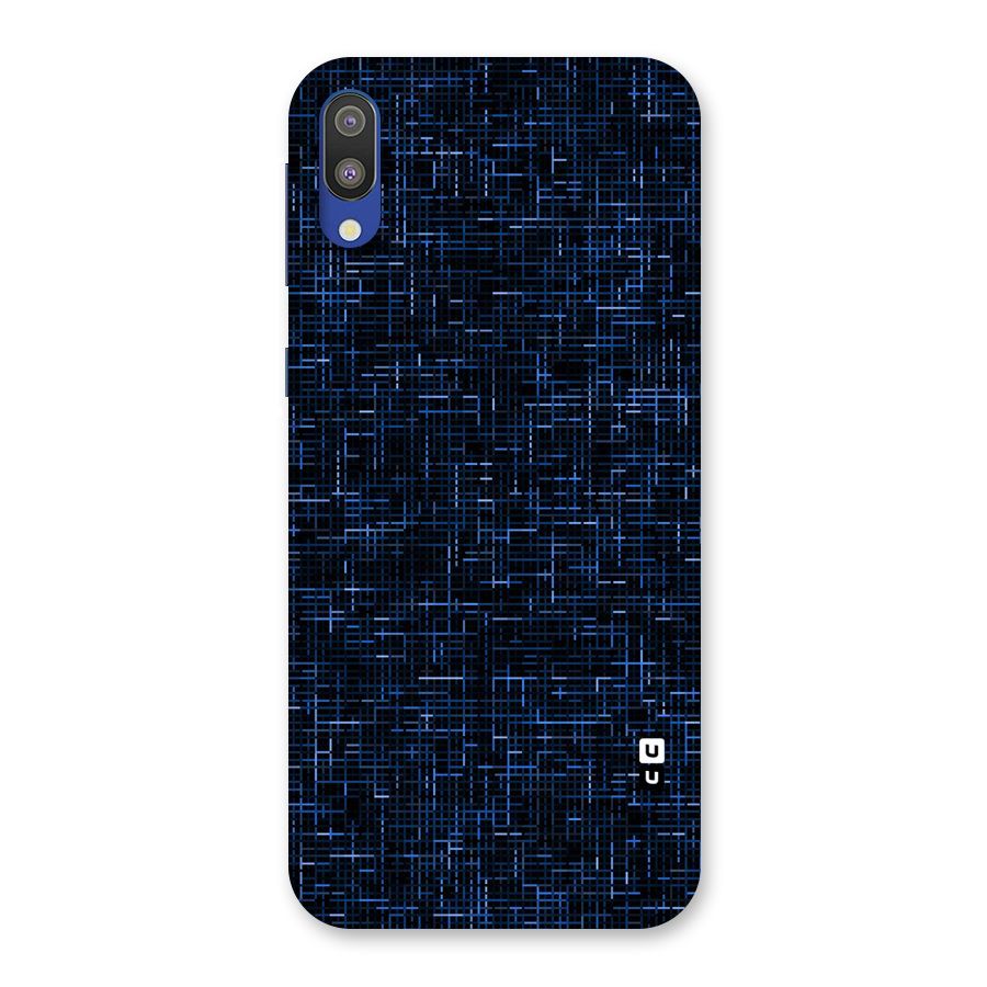 Criss Cross Blue Pattern Back Case for Galaxy M10