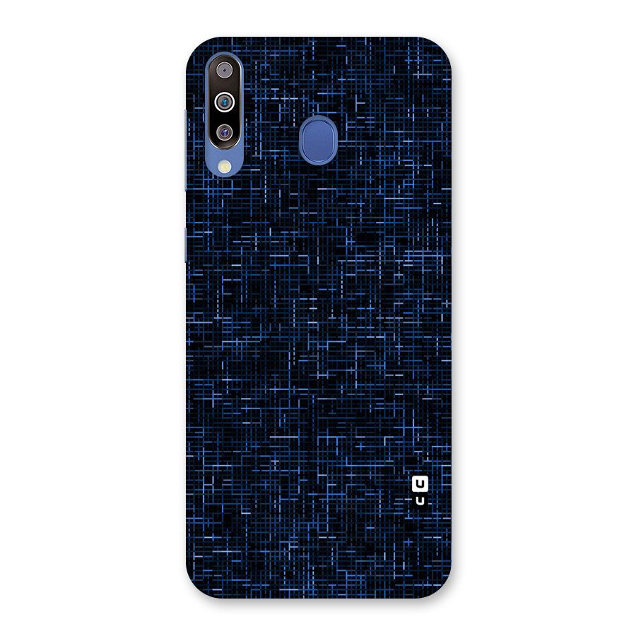 Criss Cross Blue Pattern Back Case for Galaxy M30