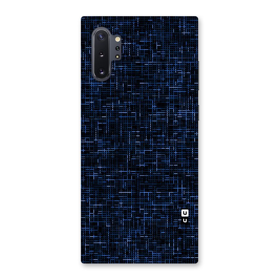 Criss Cross Blue Pattern Back Case for Galaxy Note 10 Plus