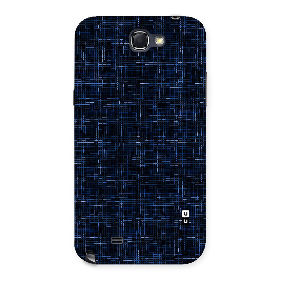Criss Cross Blue Pattern Back Case for Galaxy Note 2