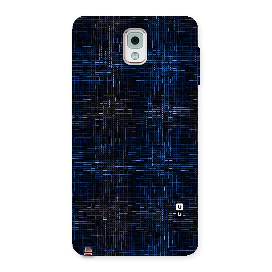Criss Cross Blue Pattern Back Case for Galaxy Note 3