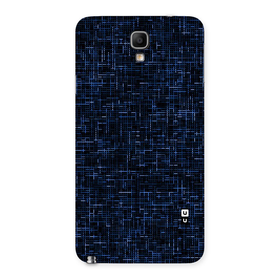 Criss Cross Blue Pattern Back Case for Galaxy Note 3 Neo