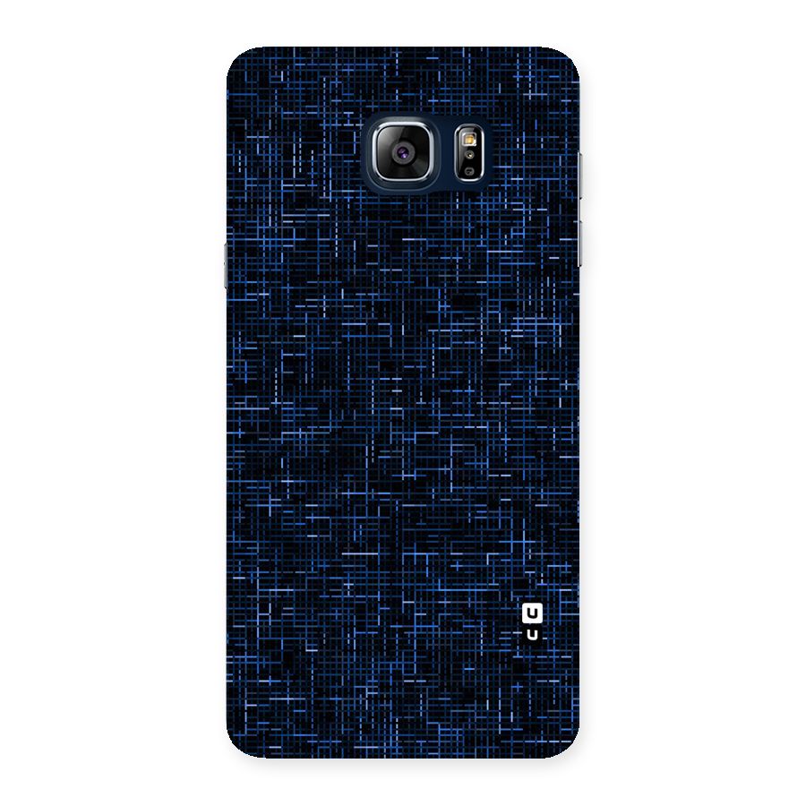 Criss Cross Blue Pattern Back Case for Galaxy Note 5