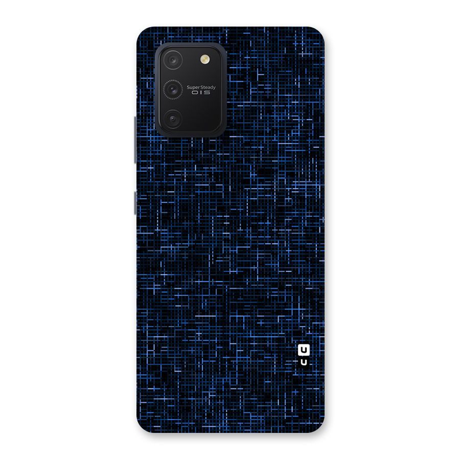 Criss Cross Blue Pattern Back Case for Galaxy S10 Lite