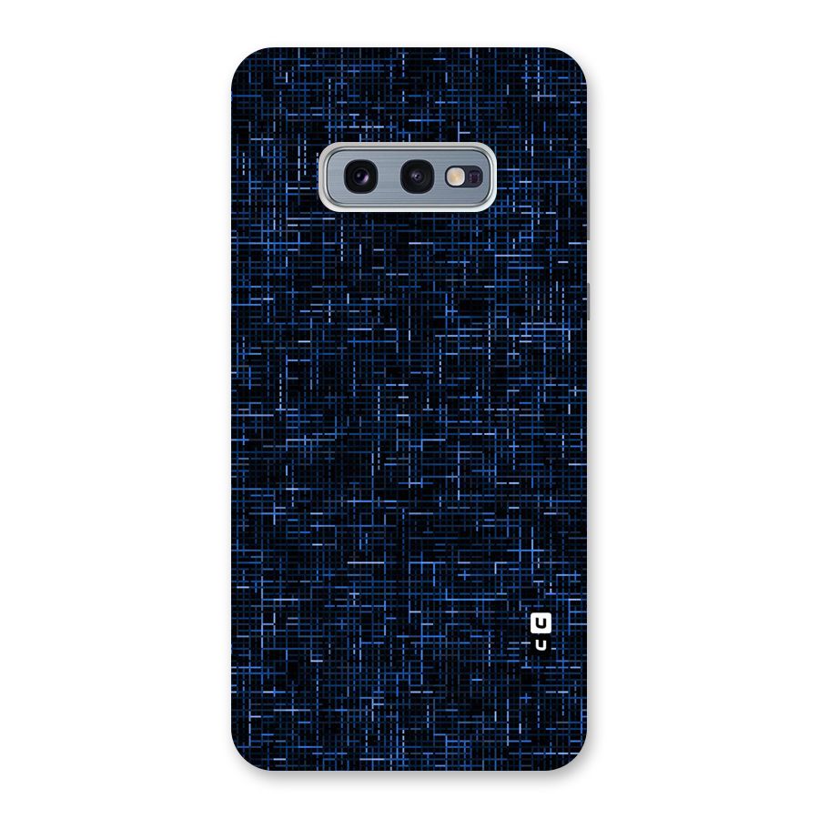 Criss Cross Blue Pattern Back Case for Galaxy S10e