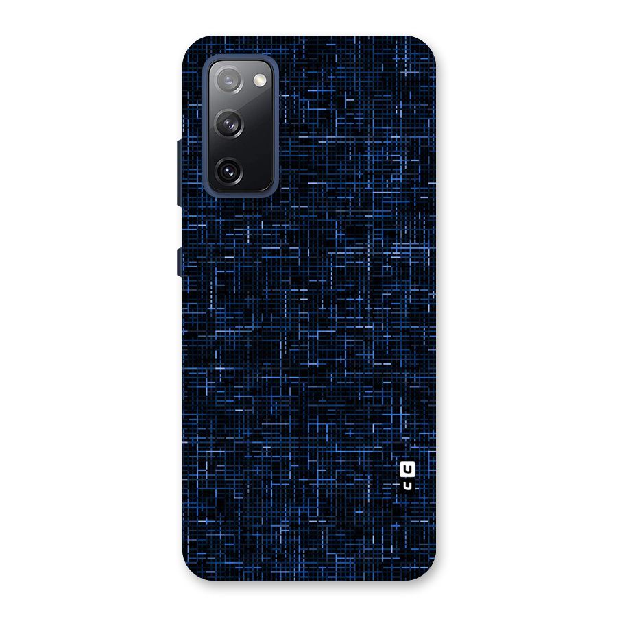 Criss Cross Blue Pattern Back Case for Galaxy S20 FE