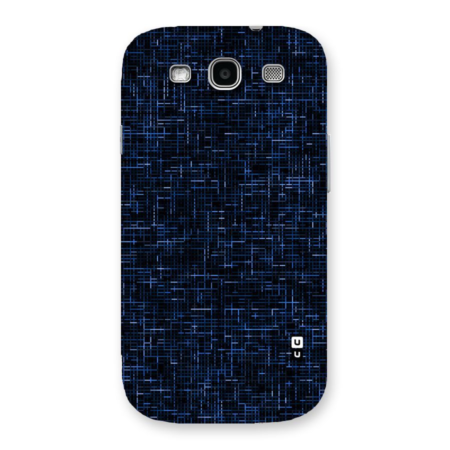 Criss Cross Blue Pattern Back Case for Galaxy S3