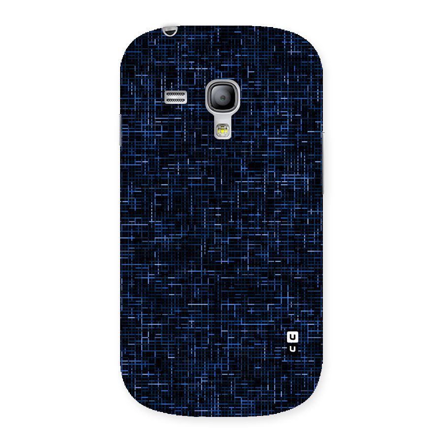 Criss Cross Blue Pattern Back Case for Galaxy S3 Mini