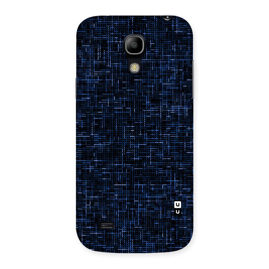 Criss Cross Blue Pattern Back Case for Galaxy S4 Mini