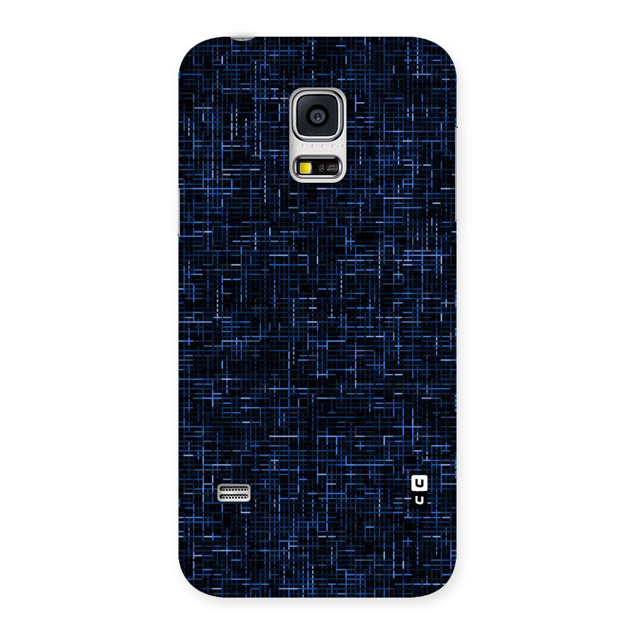 Criss Cross Blue Pattern Back Case for Galaxy S5 Mini