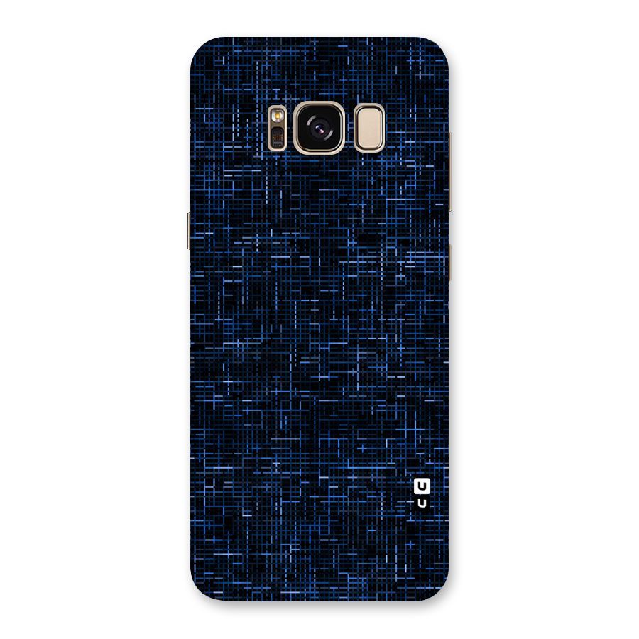 Criss Cross Blue Pattern Back Case for Galaxy S8