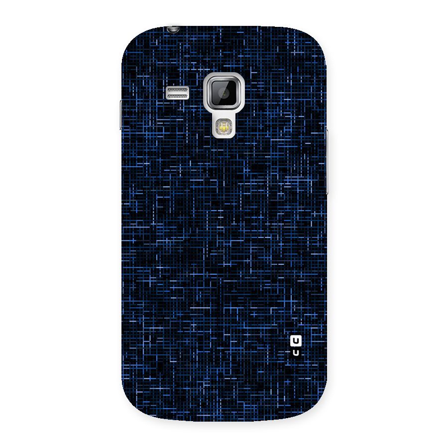 Criss Cross Blue Pattern Back Case for Galaxy S Duos