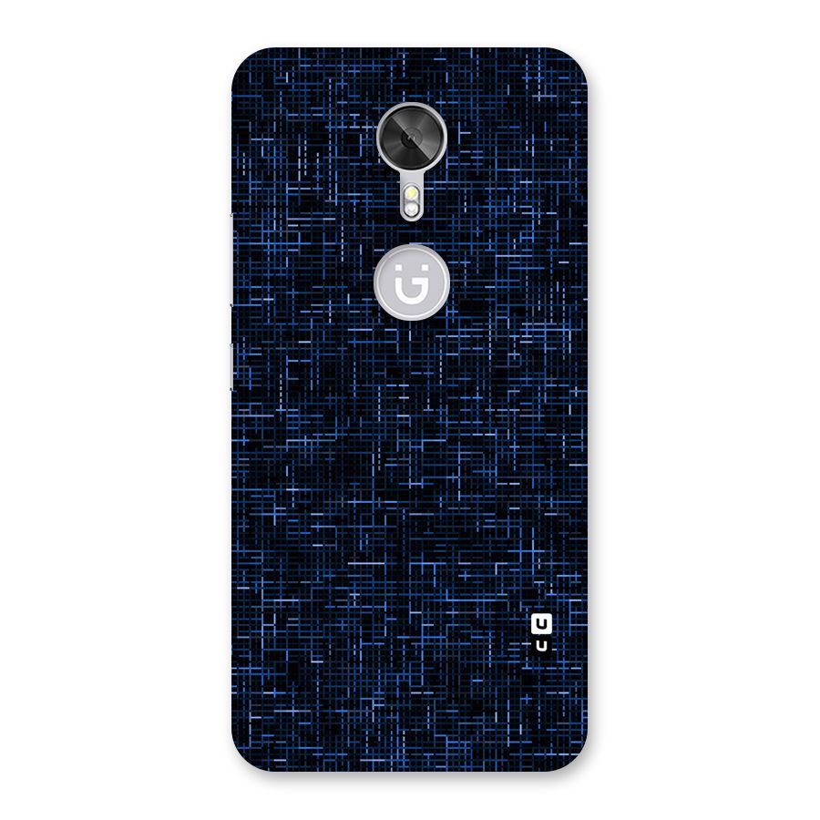 Criss Cross Blue Pattern Back Case for Gionee A1