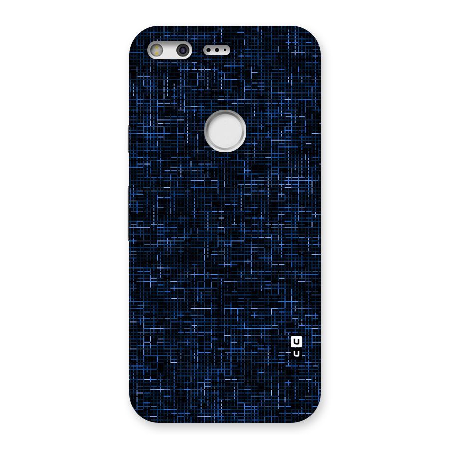 Criss Cross Blue Pattern Back Case for Google Pixel
