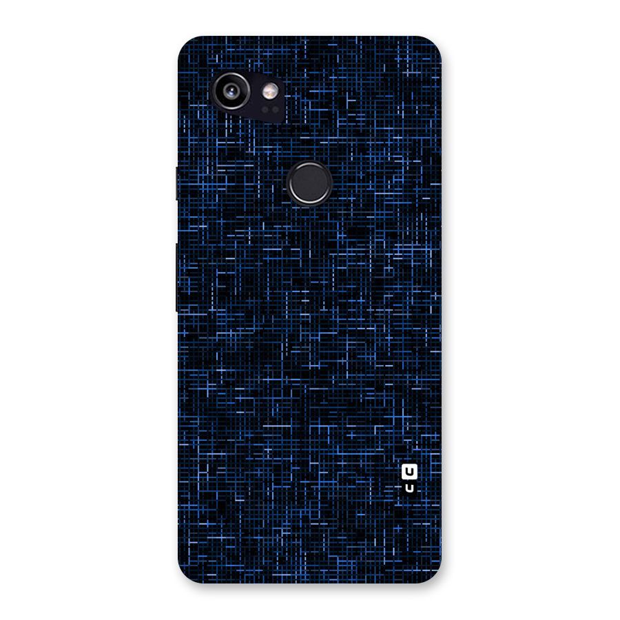 Criss Cross Blue Pattern Back Case for Google Pixel 2 XL