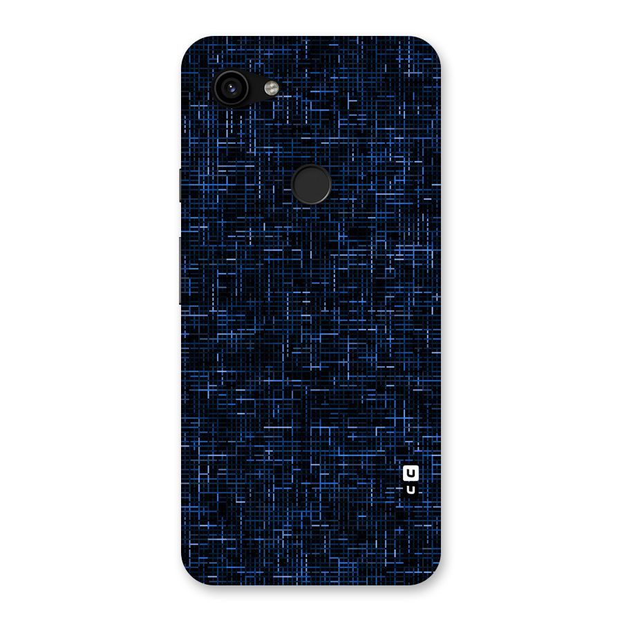 Criss Cross Blue Pattern Back Case for Google Pixel 3a XL