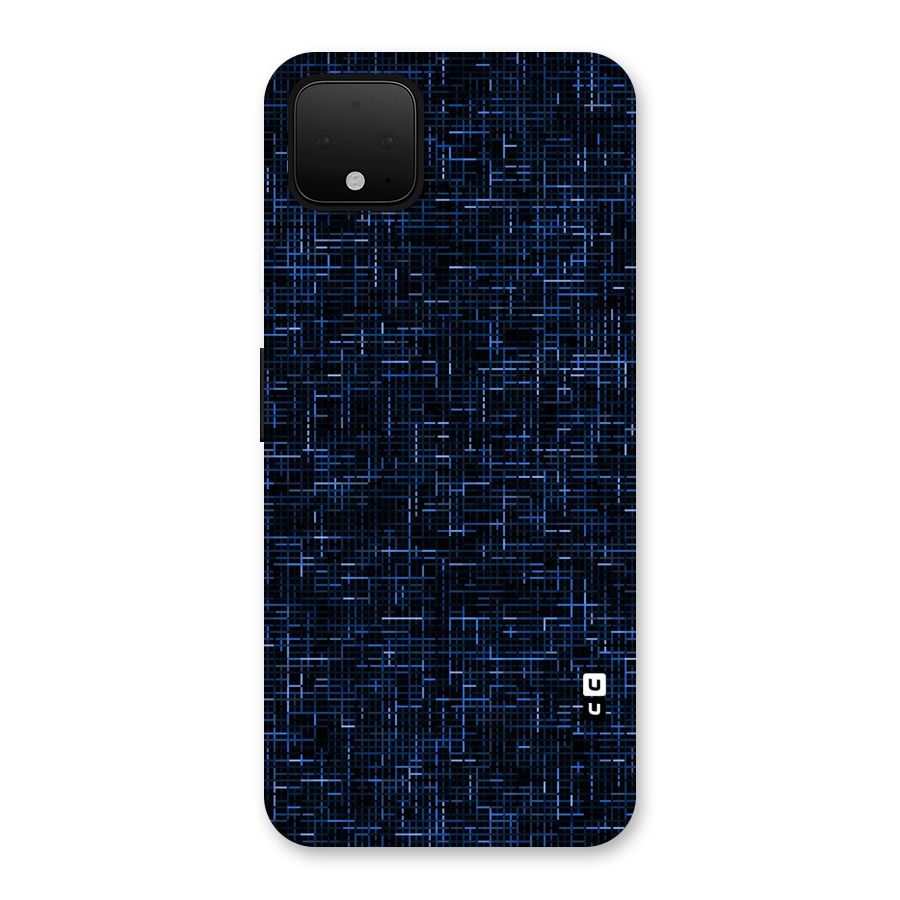 Criss Cross Blue Pattern Back Case for Google Pixel 4 XL
