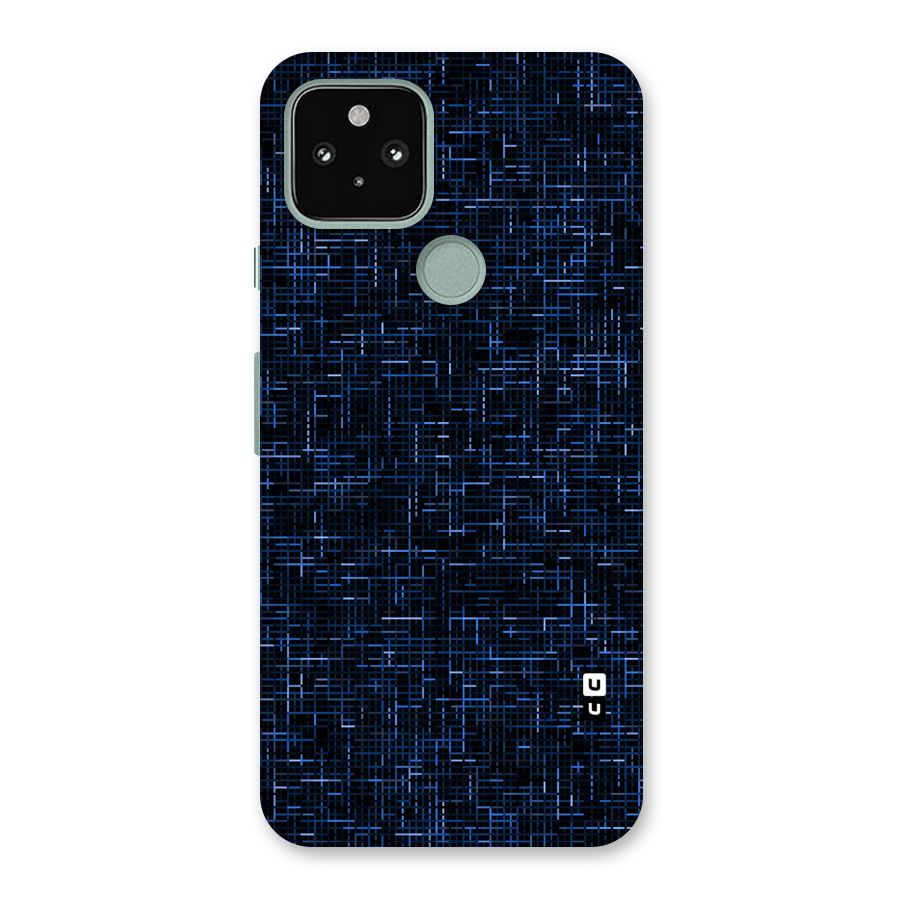 Criss Cross Blue Pattern Back Case for Google Pixel 5