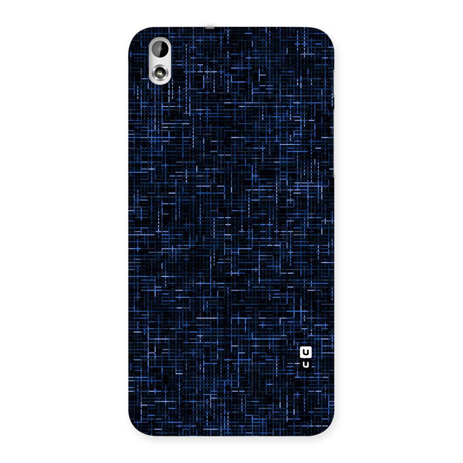 Criss Cross Blue Pattern Back Case for HTC Desire 816g