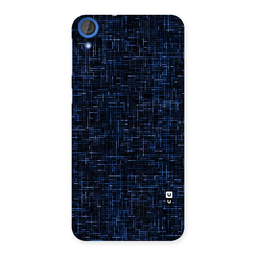 Criss Cross Blue Pattern Back Case for HTC Desire 820