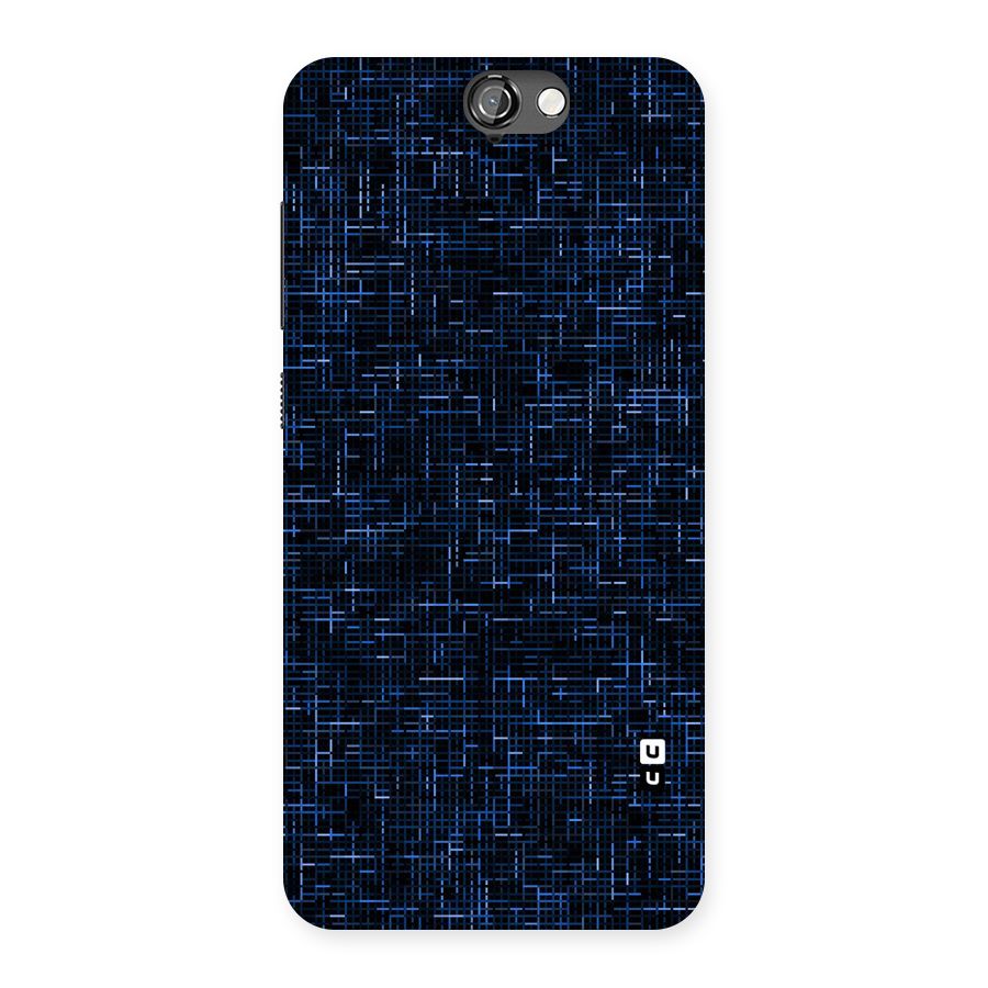 Criss Cross Blue Pattern Back Case for HTC One A9