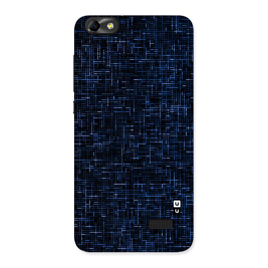 Criss Cross Blue Pattern Back Case for Honor 4C