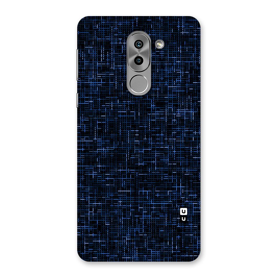 Criss Cross Blue Pattern Back Case for Honor 6X