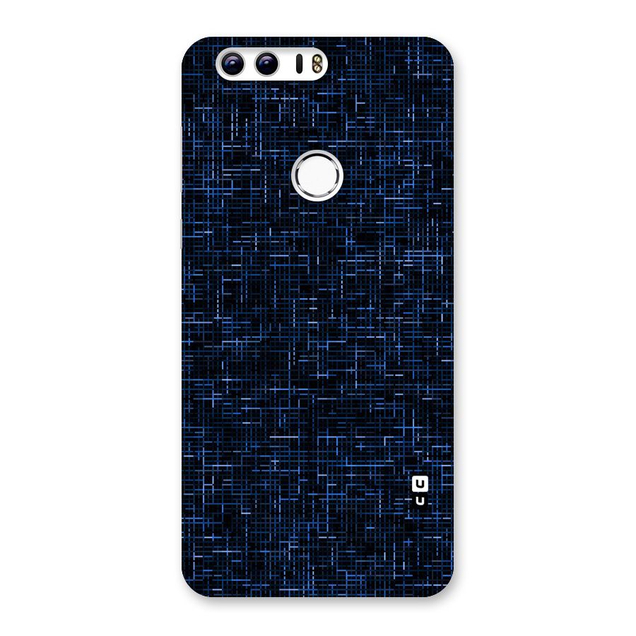 Criss Cross Blue Pattern Back Case for Honor 8