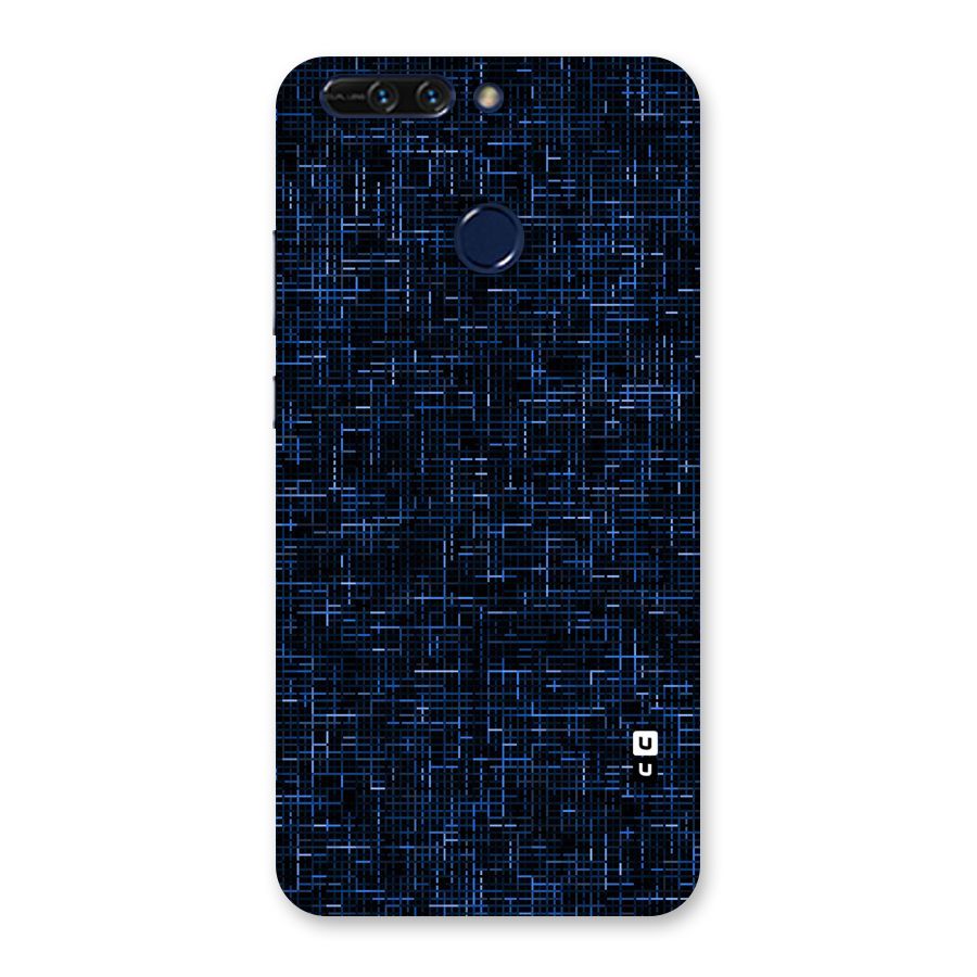 Criss Cross Blue Pattern Back Case for Honor 8 Pro