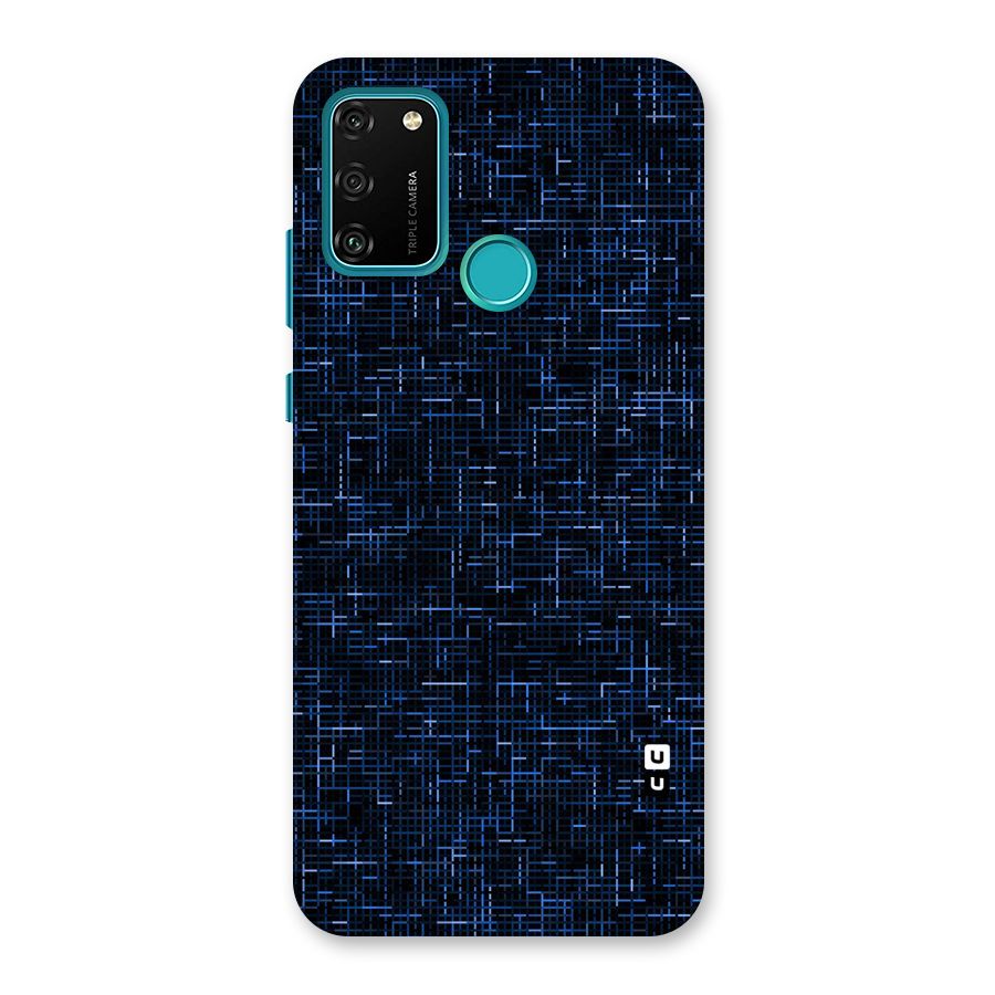 Criss Cross Blue Pattern Back Case for Honor 9A