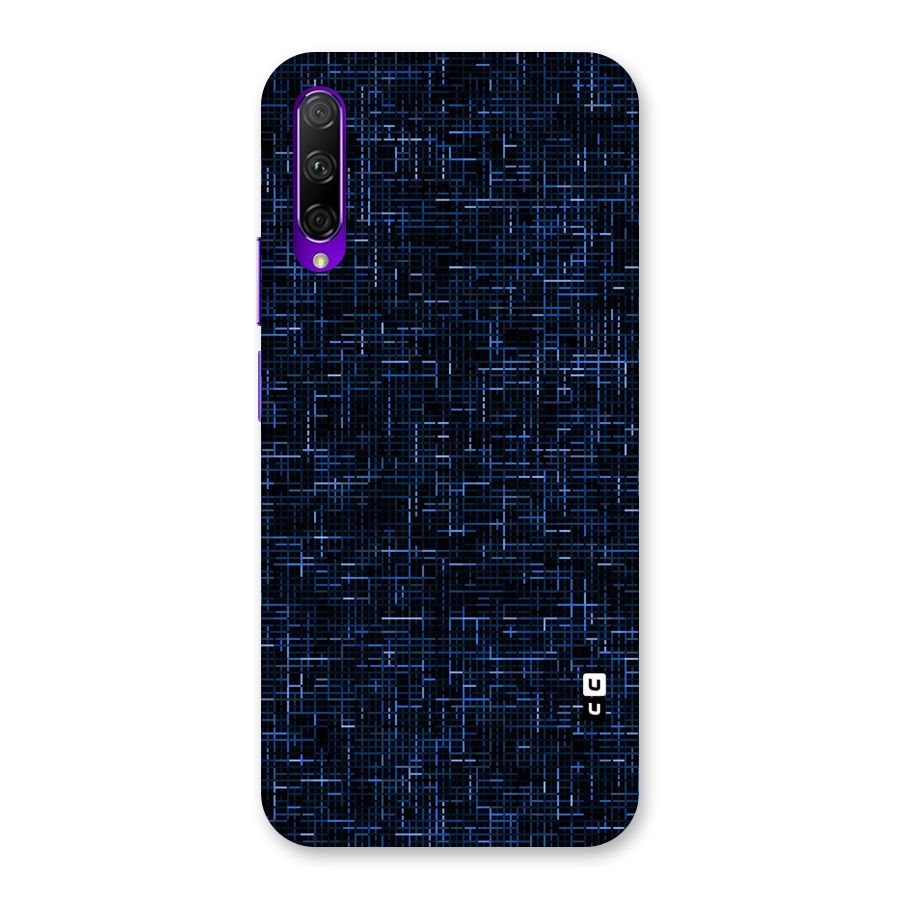 Criss Cross Blue Pattern Back Case for Honor 9X Pro