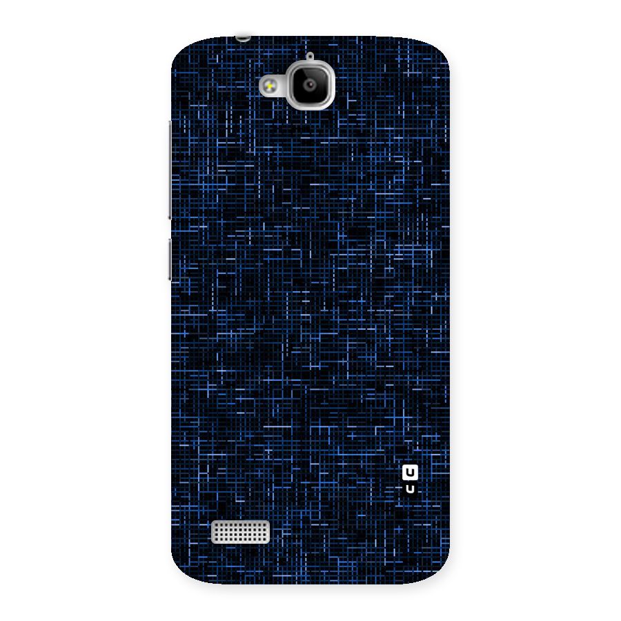 Criss Cross Blue Pattern Back Case for Honor Holly